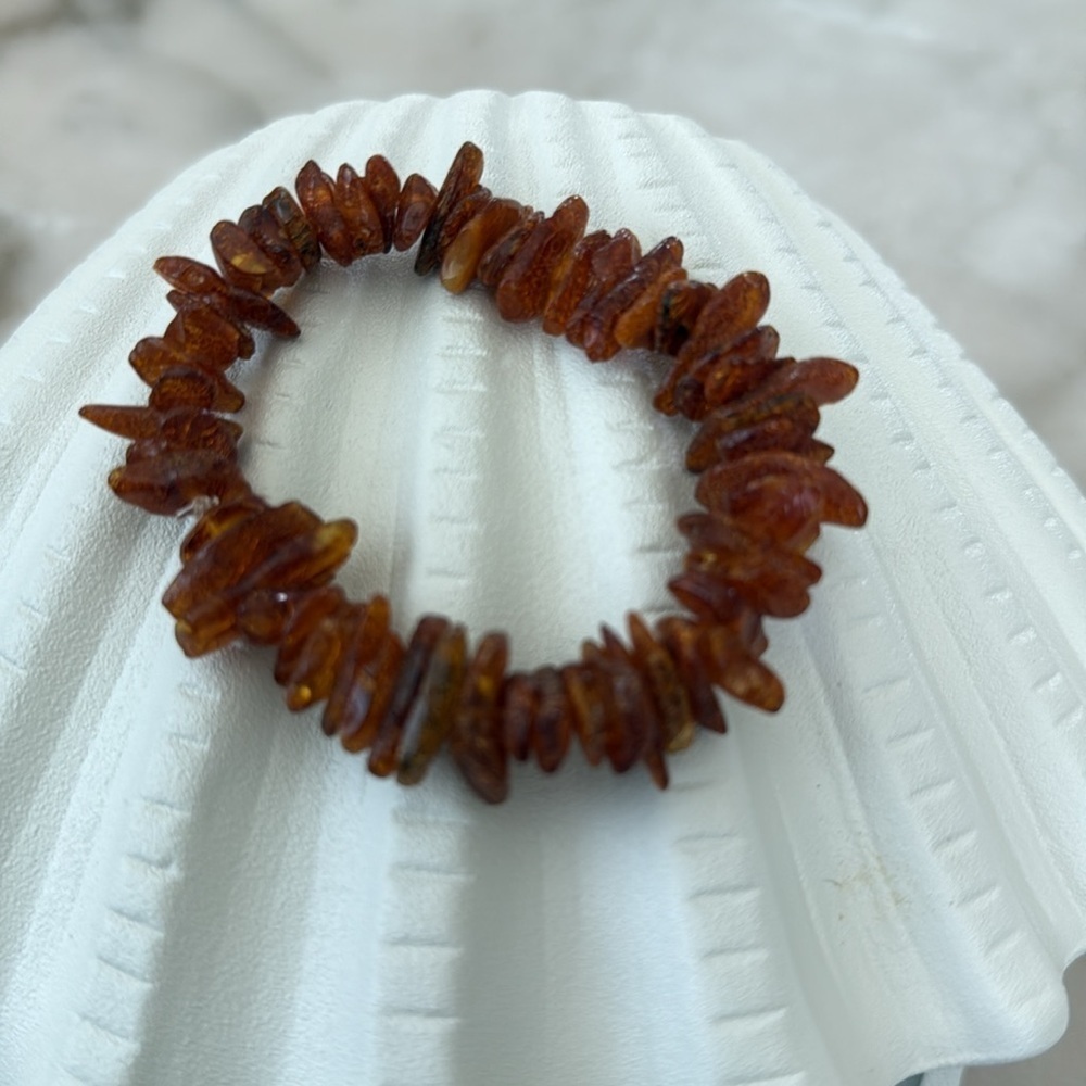 Baltic amber chip bead bracelet set of two - Picture 8 of 15